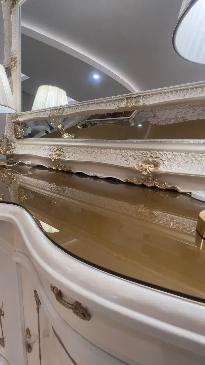 آیینه و کنسول چوبی|بوفه، ویترین، کنسول|قزوین, |دیوار