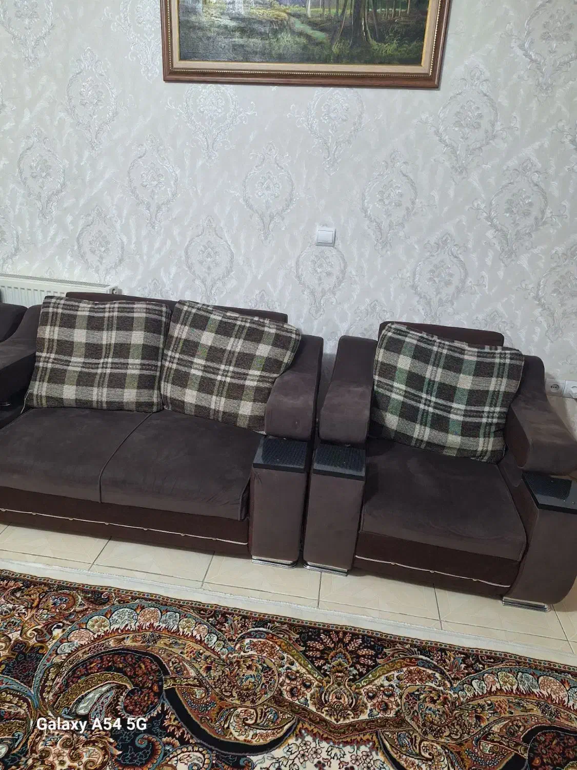 مبل 7نفره با ناهارخوری ۴نفره|مبلمان خانگی و میز عسلی|کرج, بنیاد|دیوار