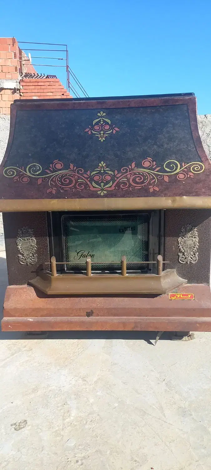 بخاری طرح شومینه|بخاری، هیتر، شومینه|گرگان, |دیوار