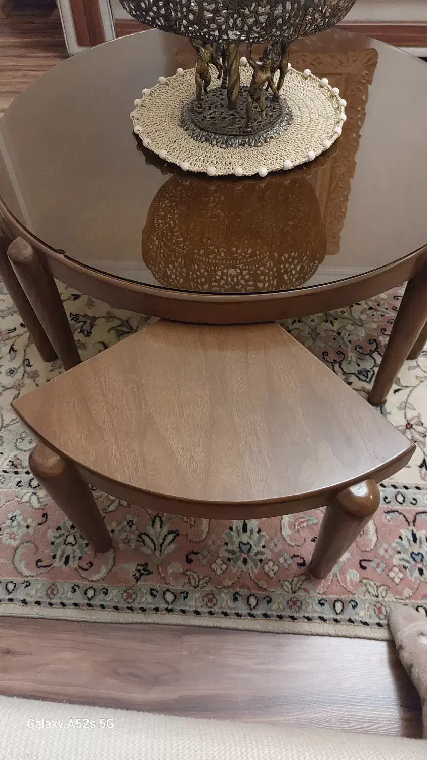 میز جلو مبلی به همراه ۴ عدد  عسلی|مبلمان خانگی و میز عسلی|رشت, منظریه|دیوار