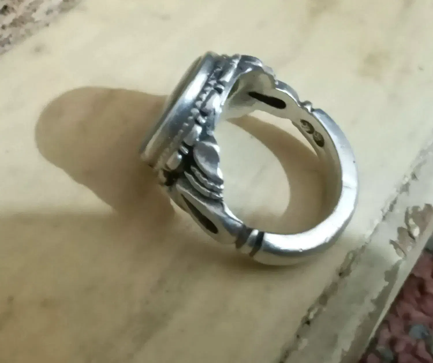 انگشتر نقره شجر رکاب قوی دست ساز چهار مهر|جواهرات|کوهدشت, |دیوار