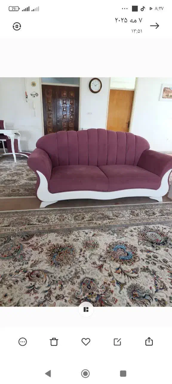 فرش  کالسکه و مبل و دلاور و میز ارایش و جاکفشی|مبلمان خانگی و میز عسلی|آستانه اشرفیه, |دیوار