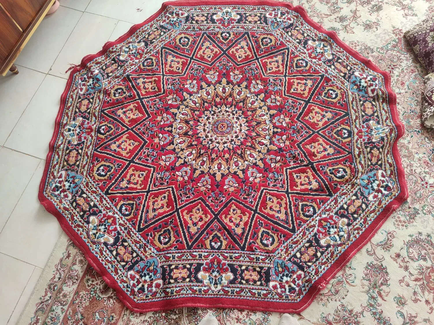 فرش ۸ضلعی|فرش|مراغه, |دیوار