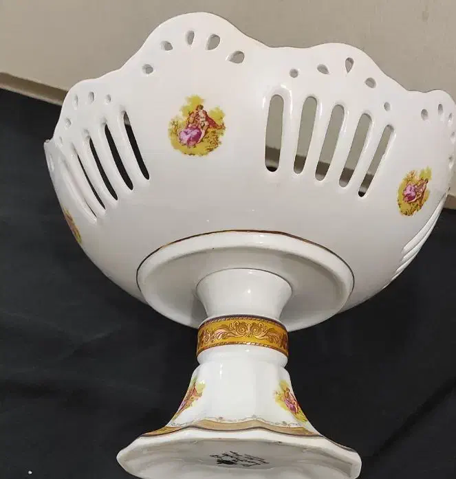 میوه خوری دور توری لرشید قدیمی کمیاب|ظروف سرو و پذیرایی|پرند, فاز ۴|دیوار