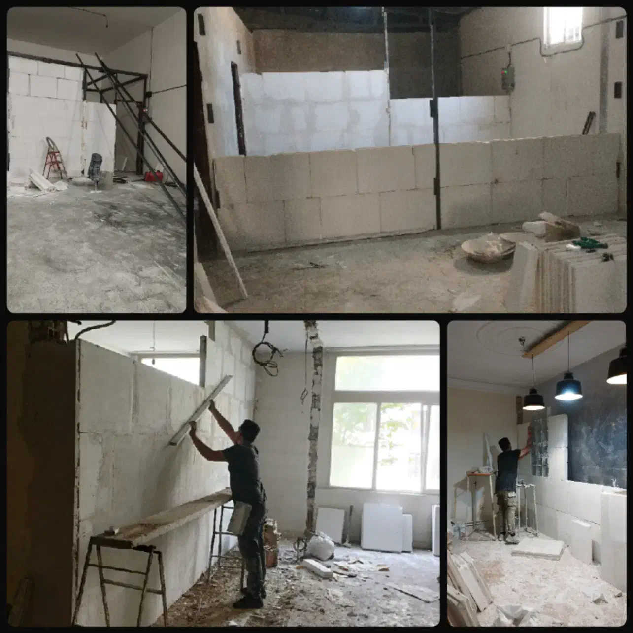 گچ کا ر گچبری بنایی تخریب بازساز ی تعمیرات خردکار|خدمات پیشه و مهارت|فیروزکوه, |دیوار