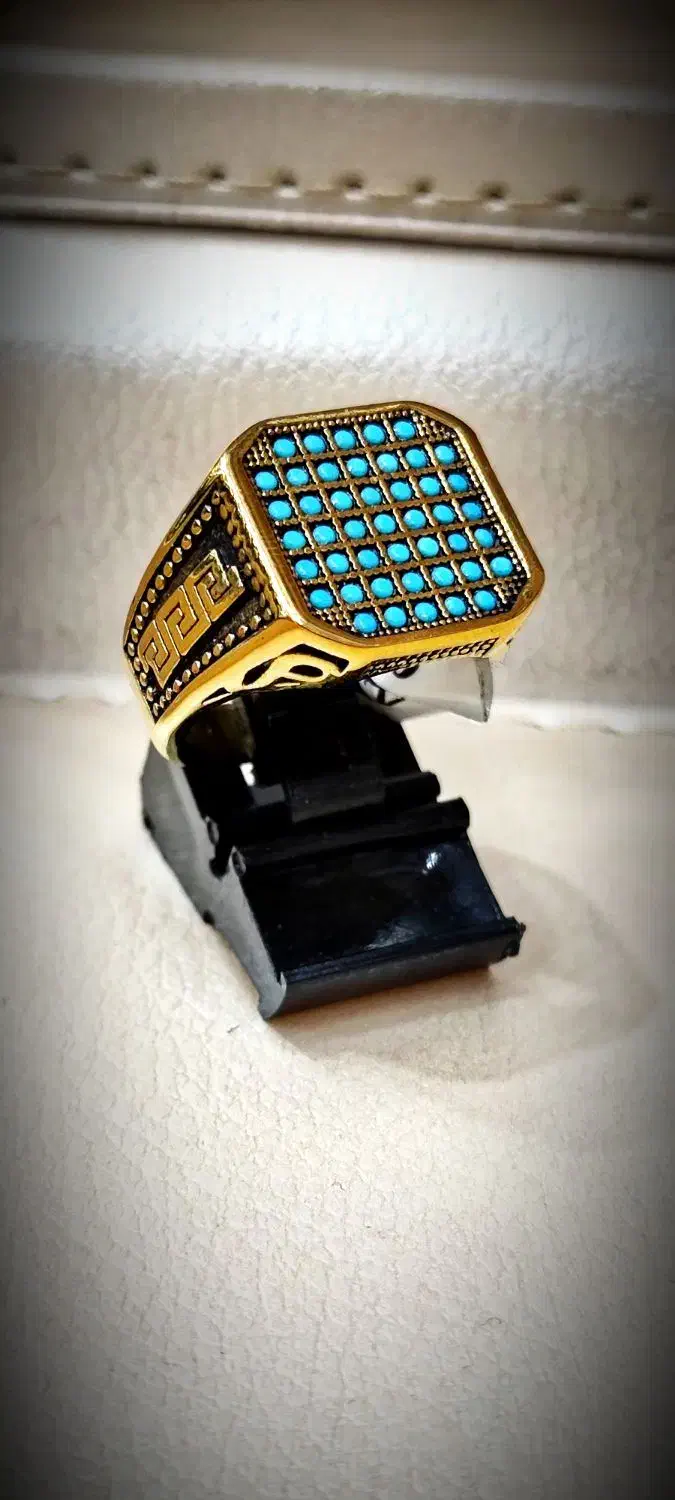 انگشتر سوپر استیل مردانه طلایی|بدلیجات|قم, ارم|دیوار