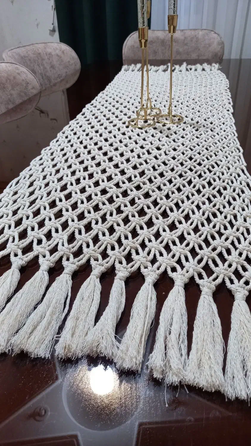 مکرومه|پرده، رانر، رومیزی|رشت, رودباری|دیوار