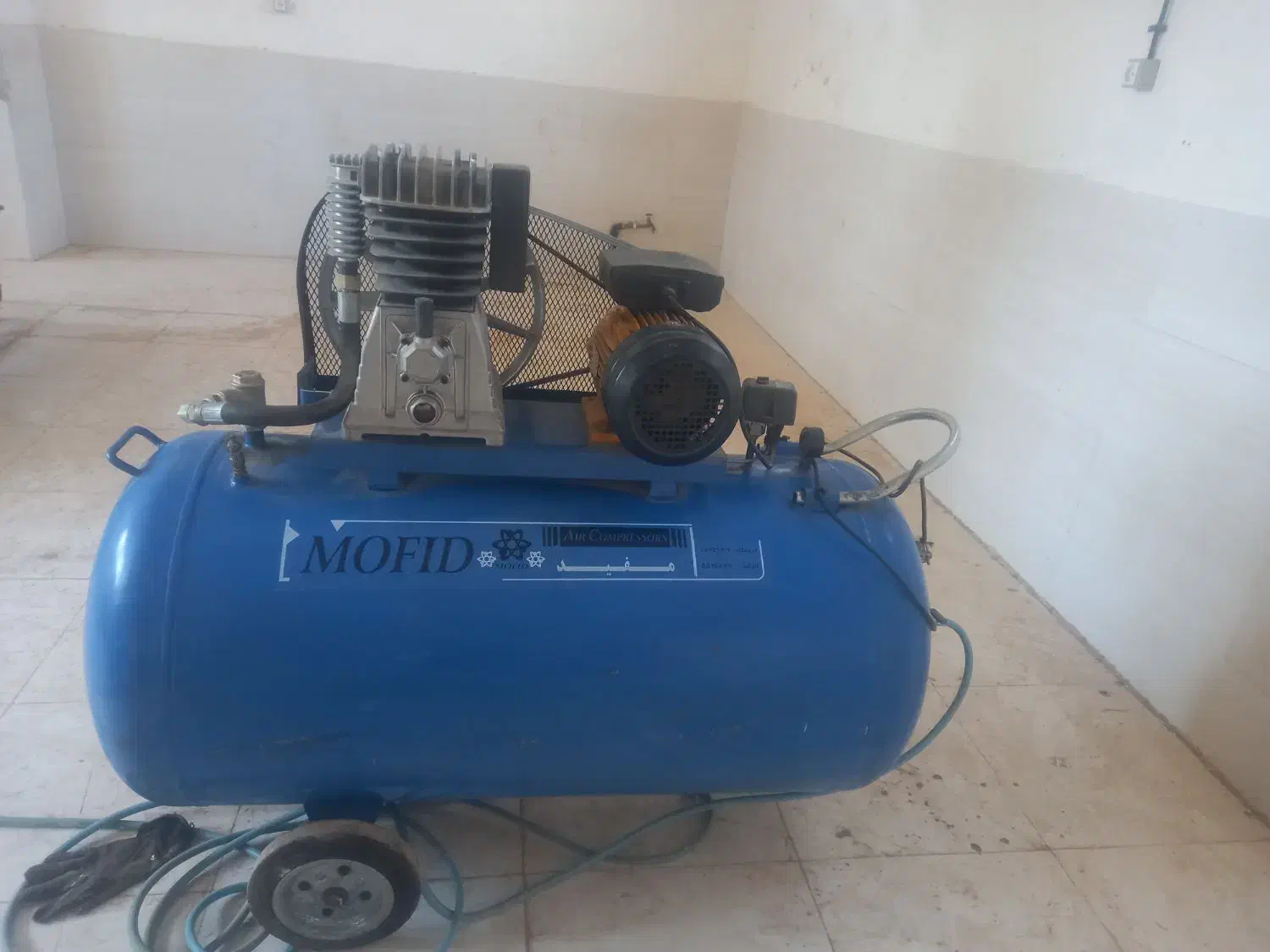 پمپ باد ۳۵۰ لیتری برند مفید در حد نو|ابزارآلات|تهران, شهرک امام خمینی|دیوار