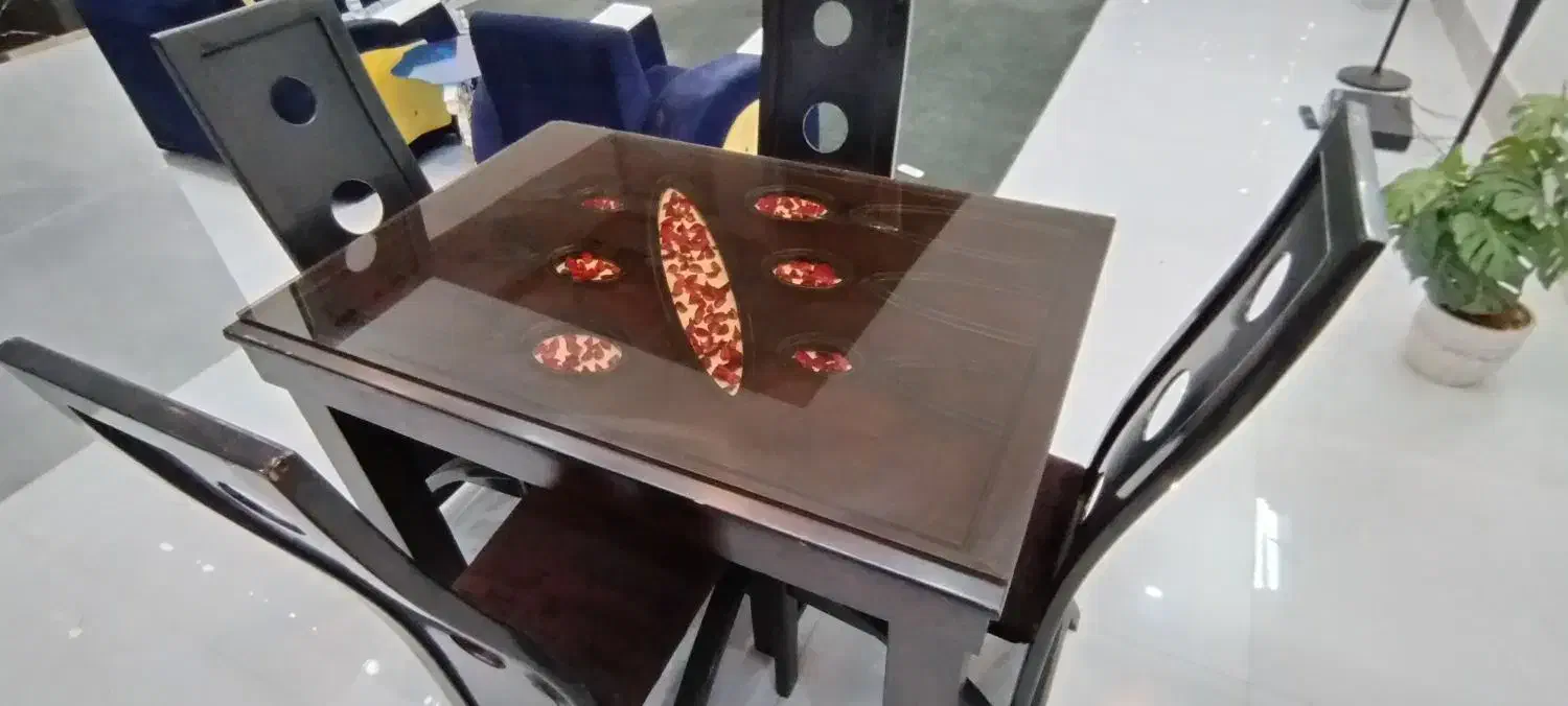 میز نهارخوری4نفره|میز و صندلی غذاخوری|فولادشهر, B5|دیوار