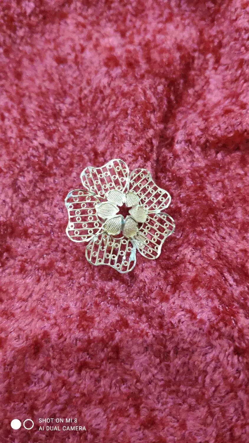 انگشتر گل بزرگ طلا|جواهرات|برازجان, |دیوار