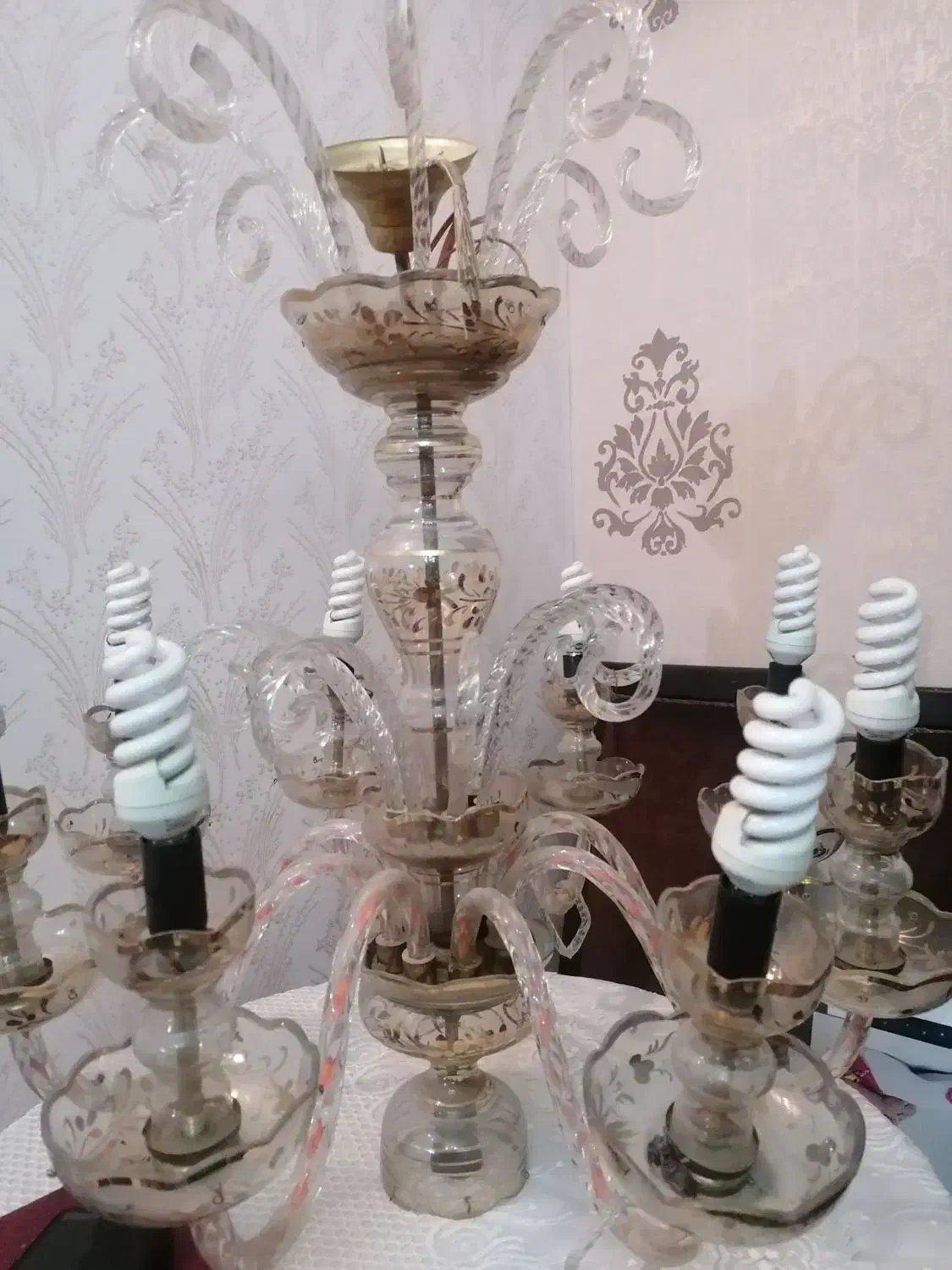 لوستر قدیمی|لوستر و چراغ آویز|خمینیشهر, |دیوار