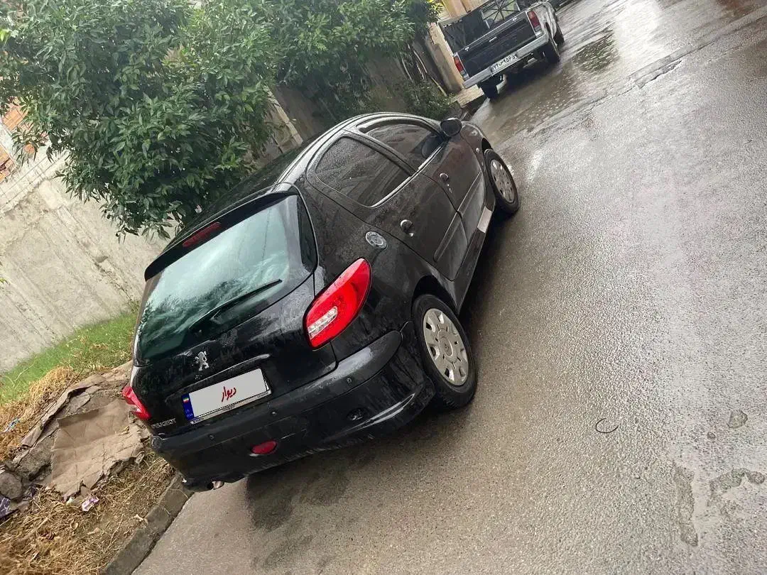 206مشکی|خودرو سواری و وانت|گرگان, |دیوار