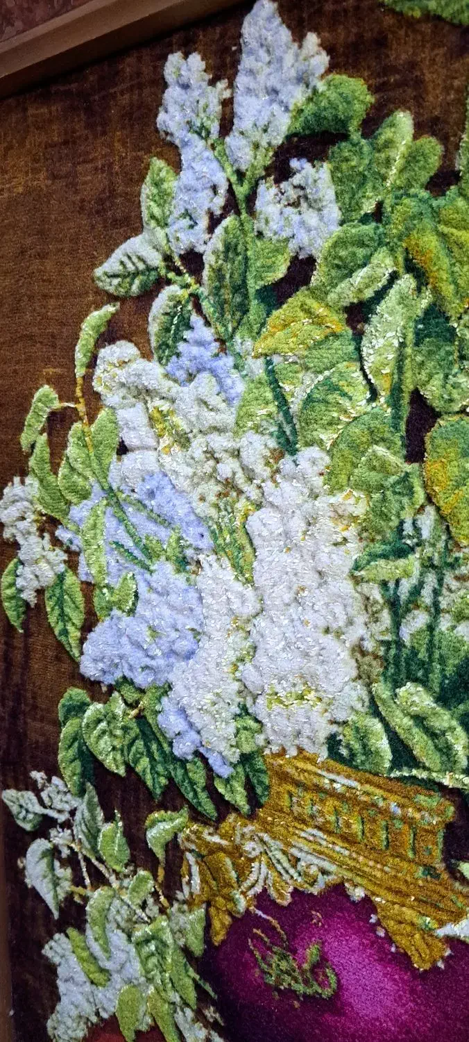 تابلو فرش دستباف گل ابریشم|تابلو فرش|تهران, شهران شمالی|دیوار