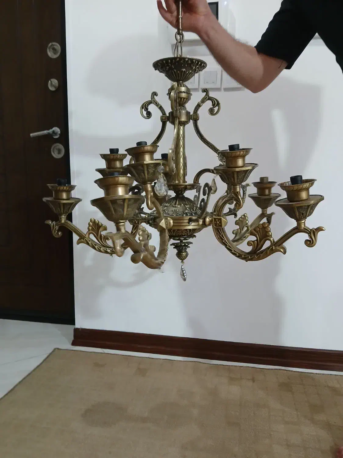 لوستر|لوستر و چراغ آویز|نظرآباد, نظرآباد|دیوار