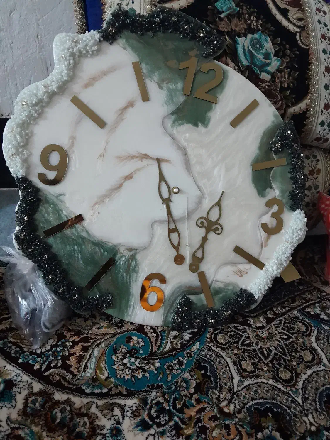 ساعت رزین|ساعت دیواری و تزئینی|یاسوج, |دیوار