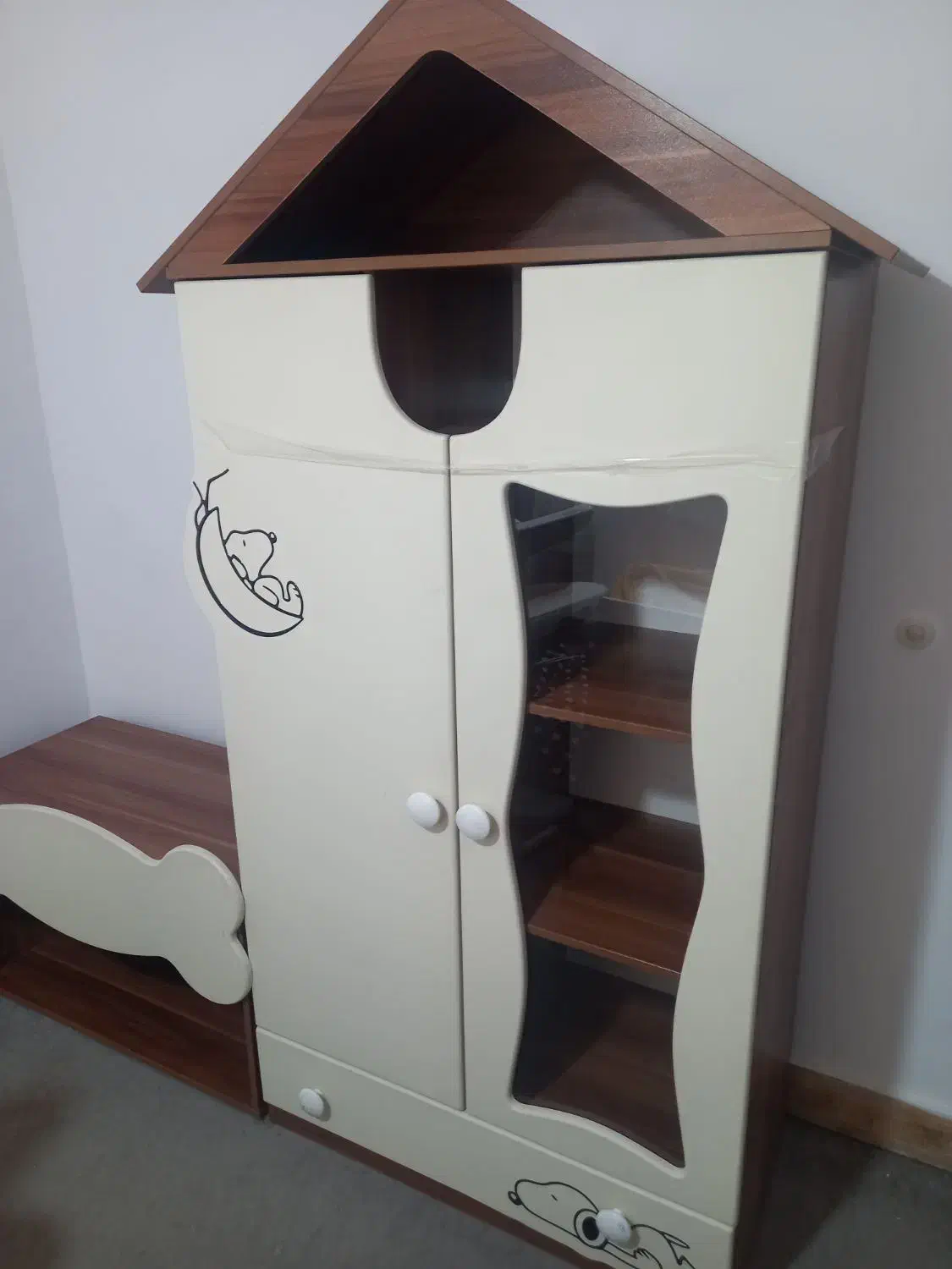 سرویس تخت و کمد نوجوان|تخت و سرویس خواب|زرندیه, |دیوار