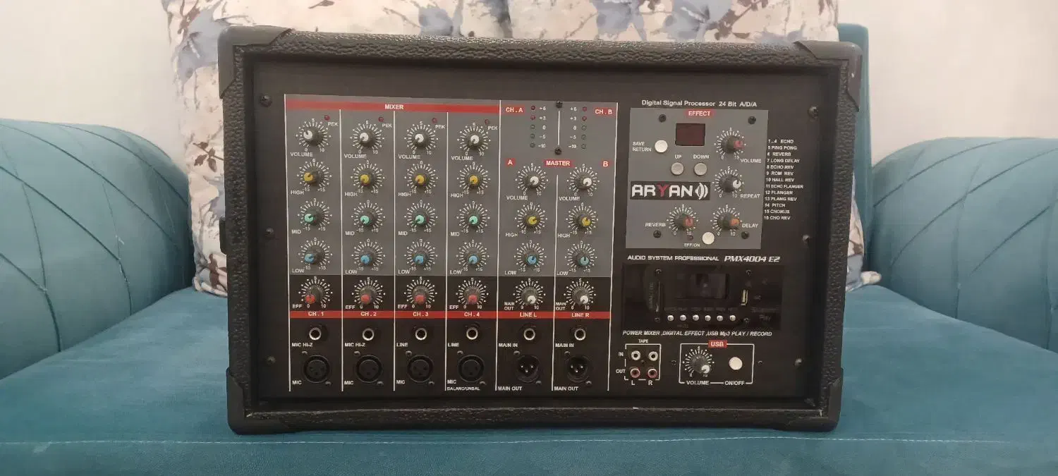 اکوآمپلی پاورمیکسر آرین|سیستم صوتی خانگی|ری, بیبی شهر بانو|دیوار