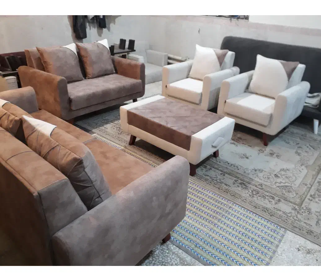 دو دست مبل راحتی-نو- کیفیت سفارشی|مبلمان خانگی و میز عسلی|تویسرکان, |دیوار