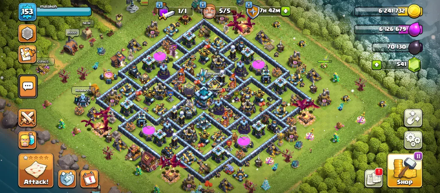 اکانت کلش آف کلنز|کنسول، بازی ویدئویی و آنلاین|تربت‌حیدریه, ۴۵ متری|دیوار