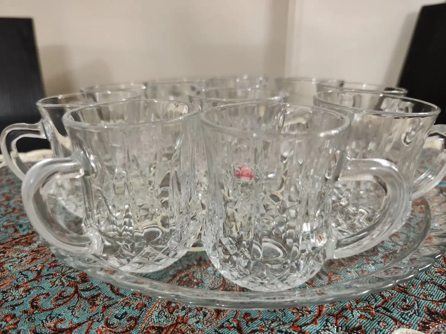 ظروف چایخوری و گل پنبه ای|ظروف سرو و پذیرایی|شاهین‌شهر, طالقانی|دیوار