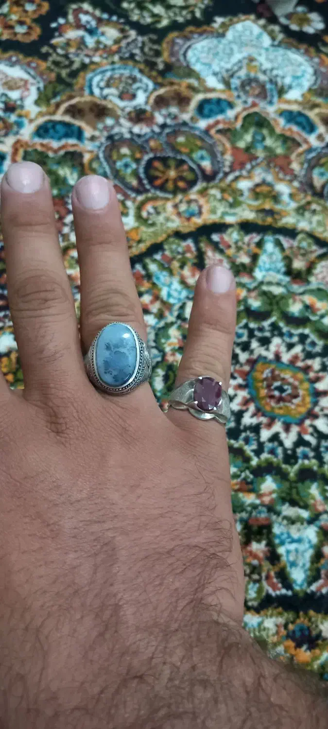 انگشتر شجر قائم و یاقوت سرخ آفریقایی|جواهرات|لاهیجان, بازکیاگوراب|دیوار