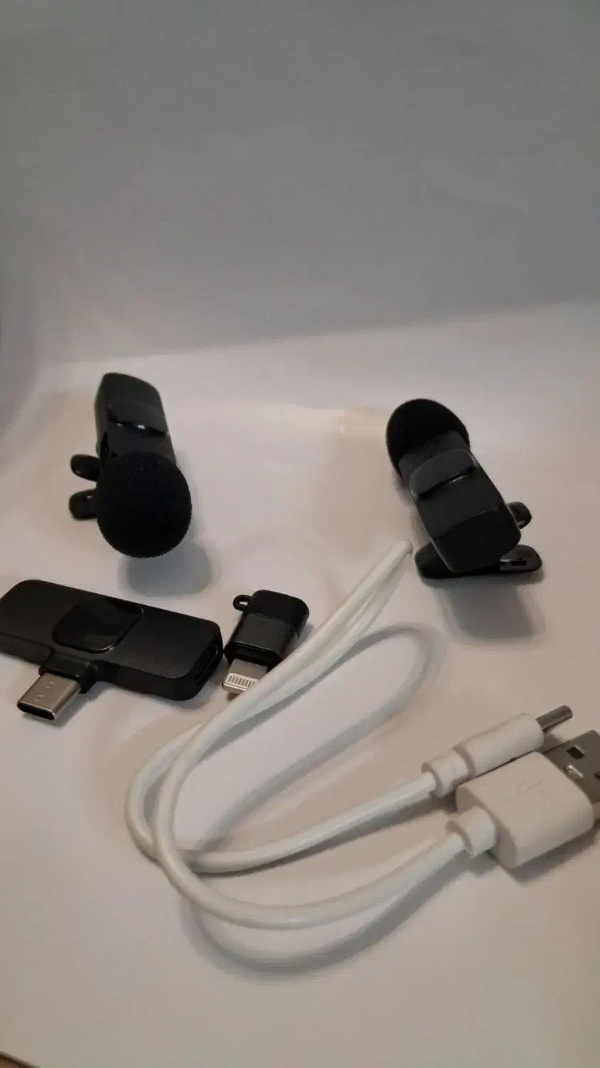 میکروفون یقه ای بی سیم  K9-دومیکروفن+دانگل|لوازم جانبی موبایل و تبلت|ساوه, |دیوار