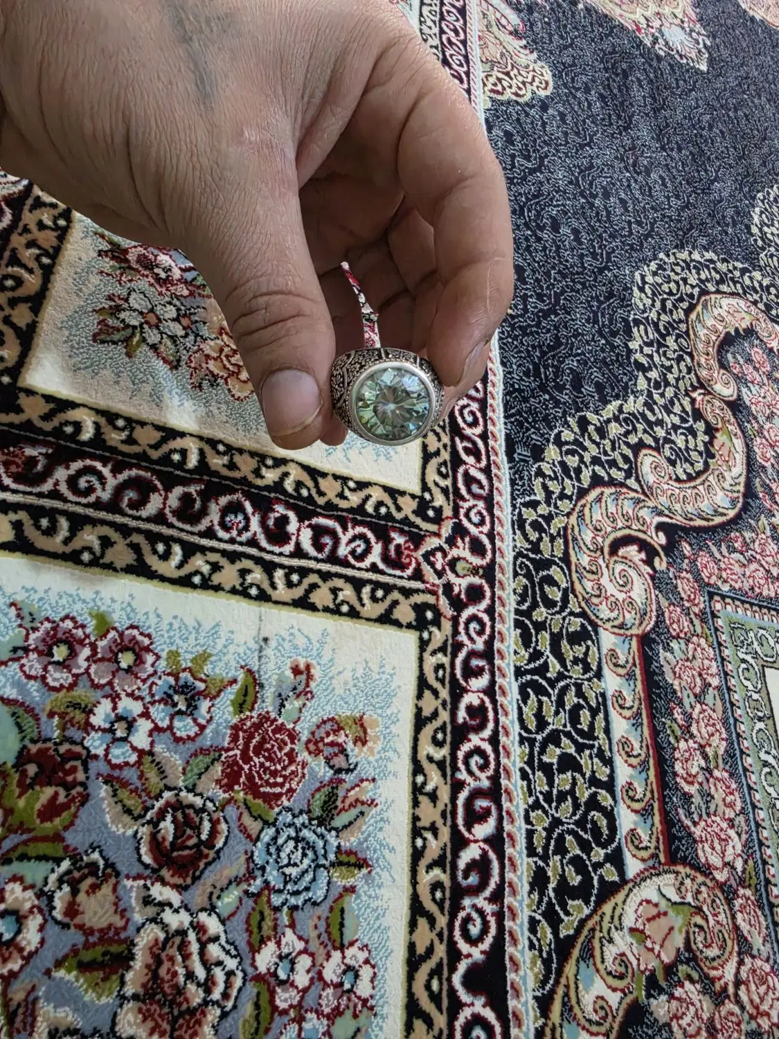 انگشتر سیاه قلم مزونایت|جواهرات|کرمانشاه, |دیوار