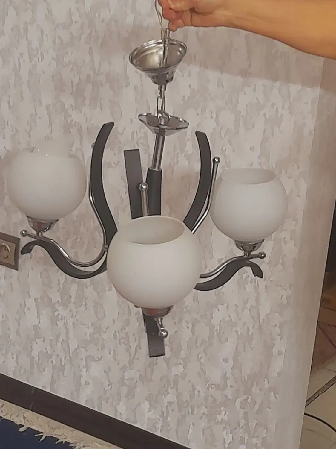 لوستر مجلسی|لوستر و چراغ آویز|شیراز, دکتر حسابی|دیوار