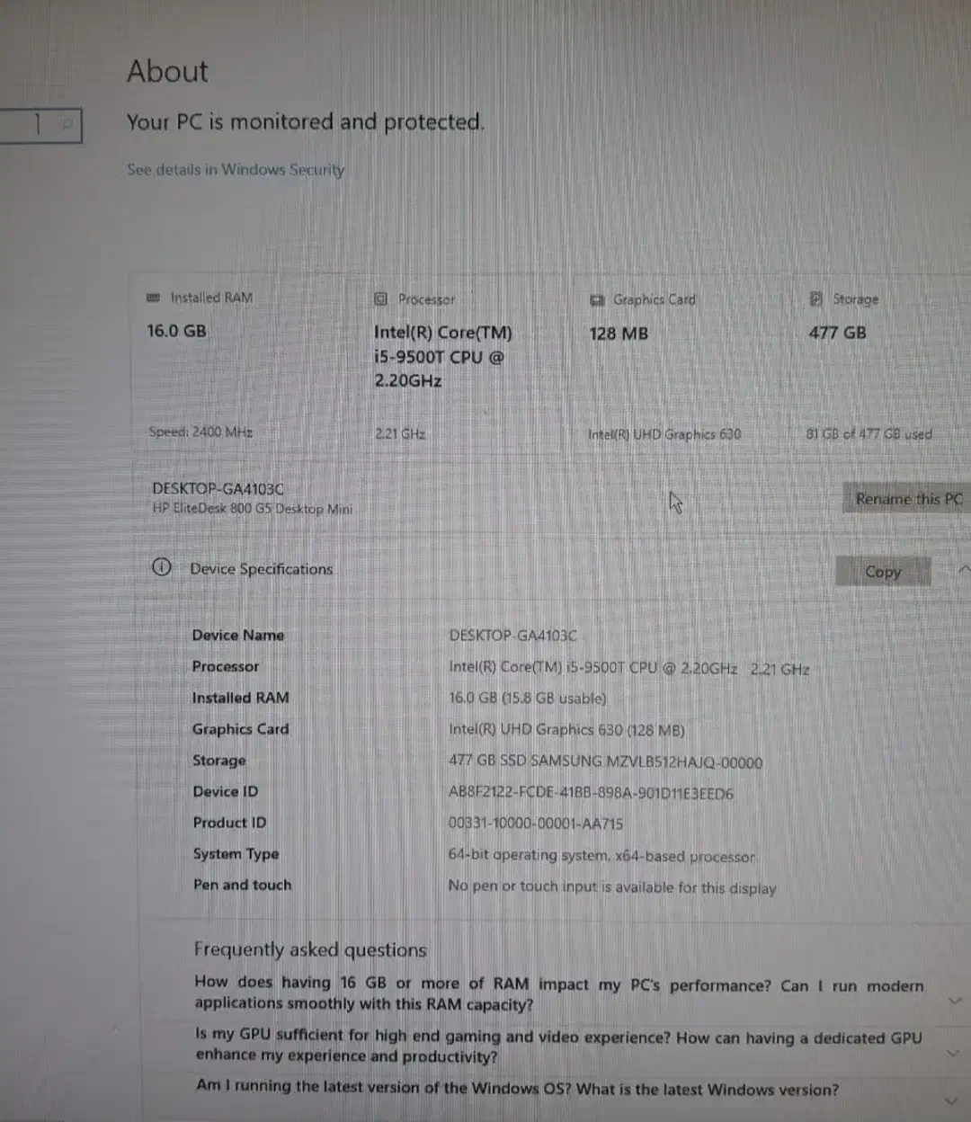 مینی کیس همراه با مانیتور|رایانه رومیزی|خرمآباد, |دیوار