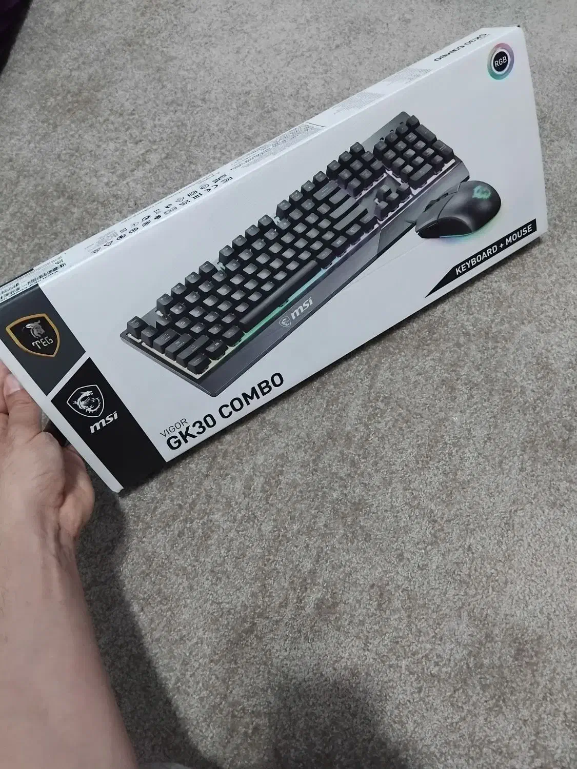 کیبورد و موس کمبو RGB msi|قطعات و لوازم جانبی رایانه|اهواز, کیان اباد|دیوار