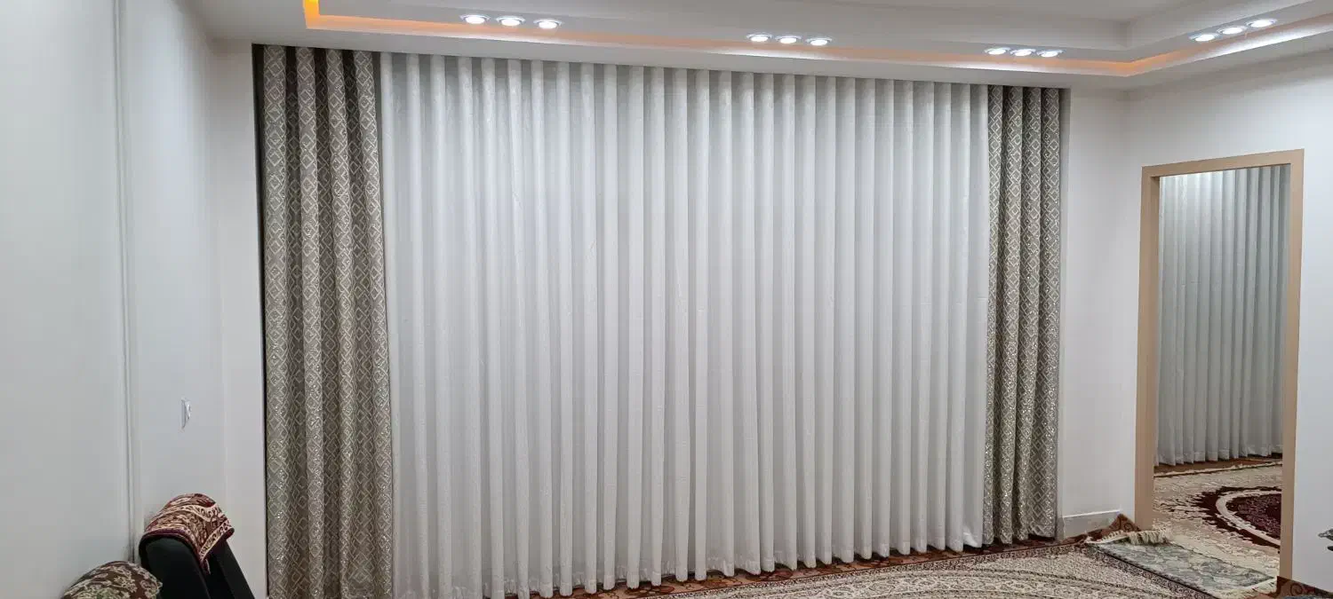 پرده مینیمال مدل فندی|پرده، رانر، رومیزی|شهرکرد, |دیوار