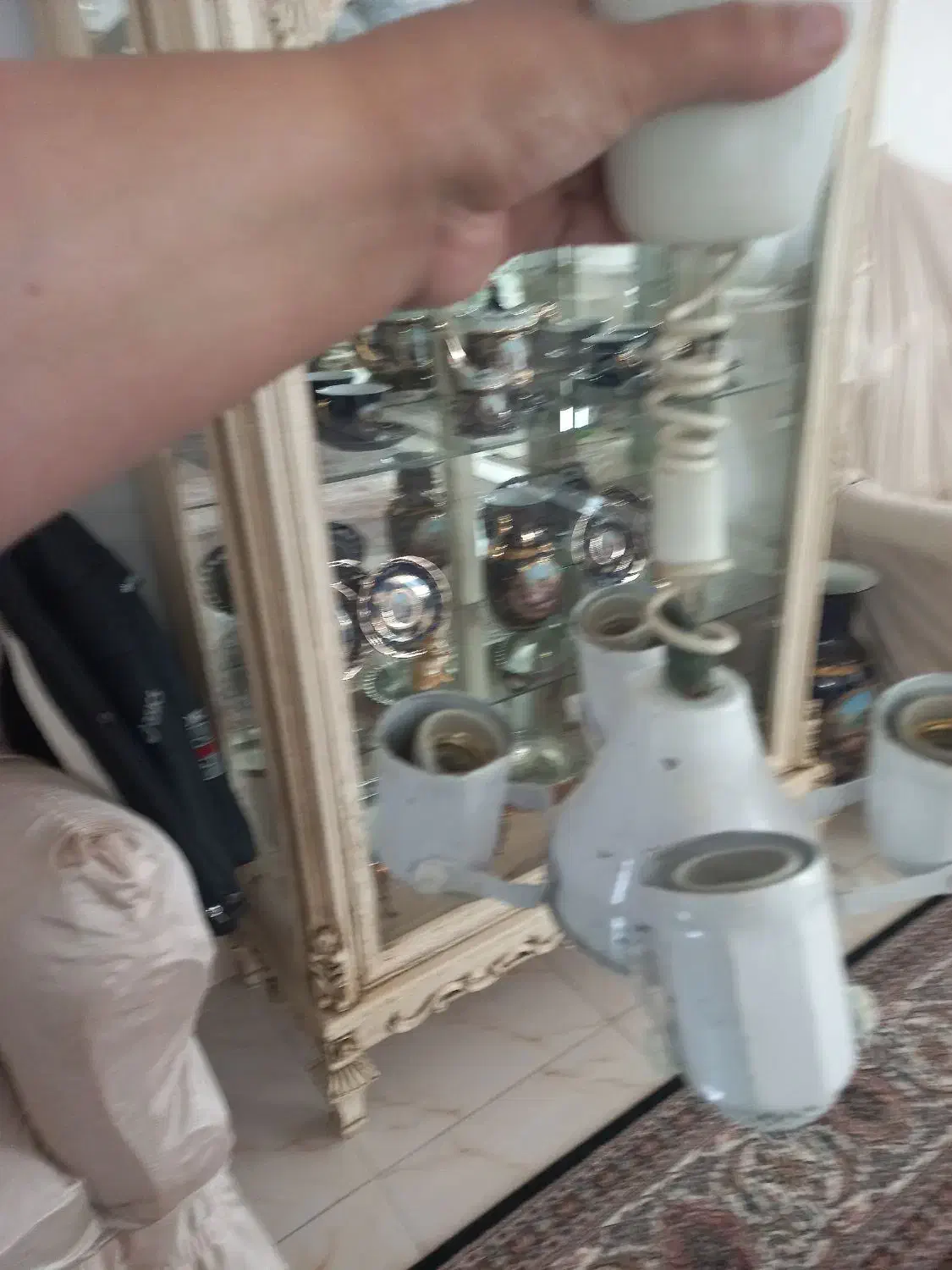 چراغ ۴شاخه|لوستر و چراغ آویز|تبریز, |دیوار