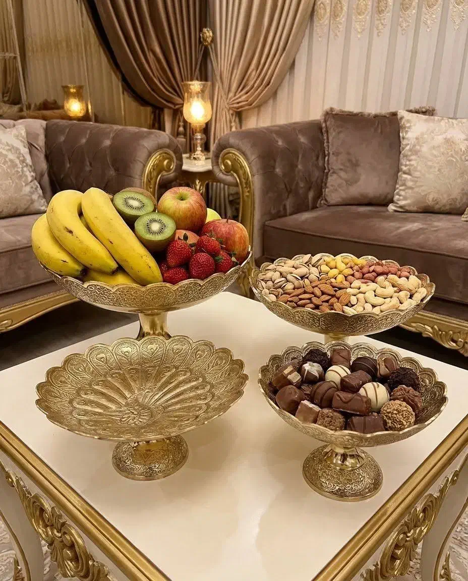 ست برنجی هندی|ظروف سرو و پذیرایی|تبریز, |دیوار