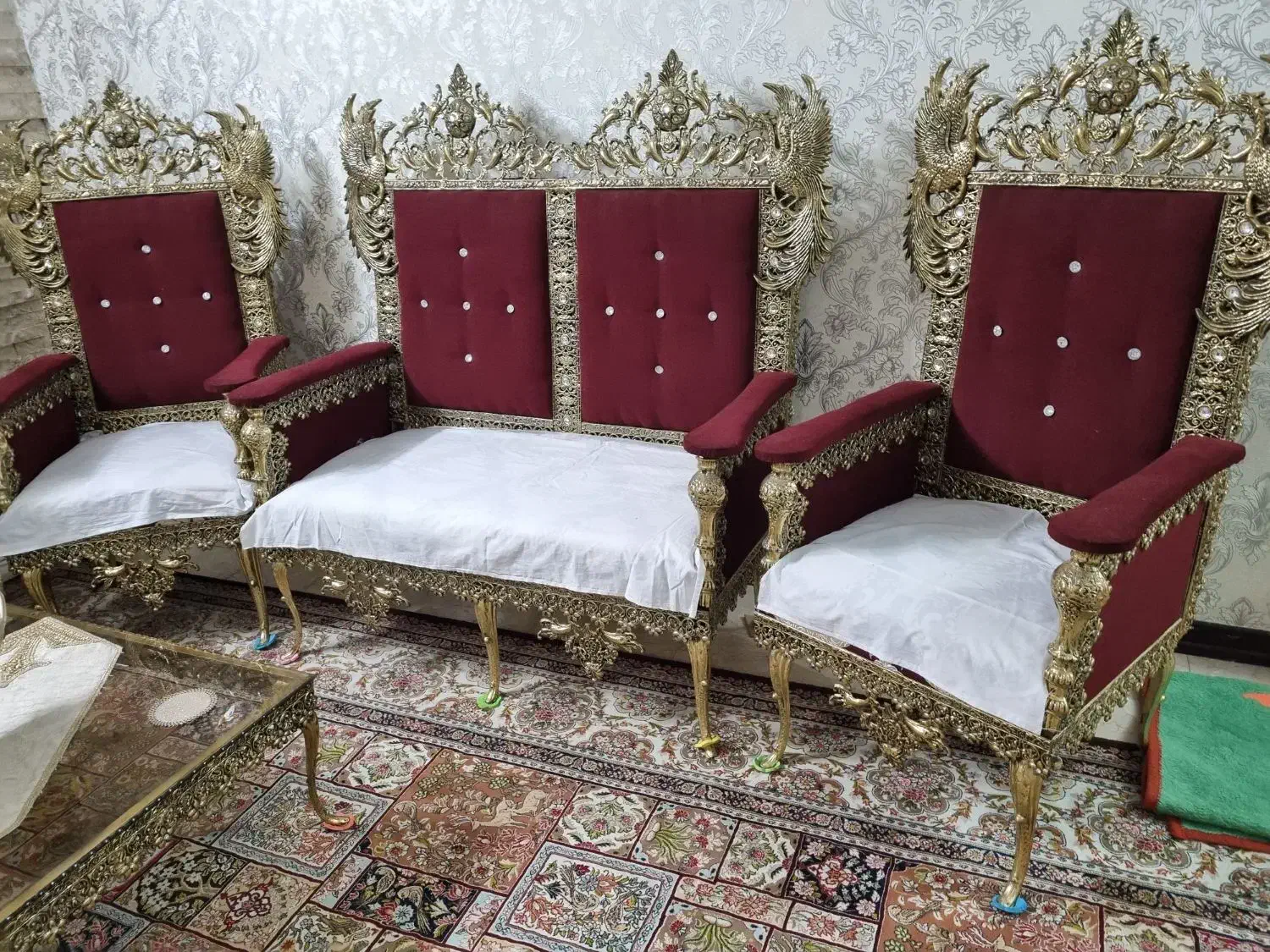 مبل سلطنتی6نفزه درحدنو|مبلمان خانگی و میز عسلی|رودهن, |دیوار