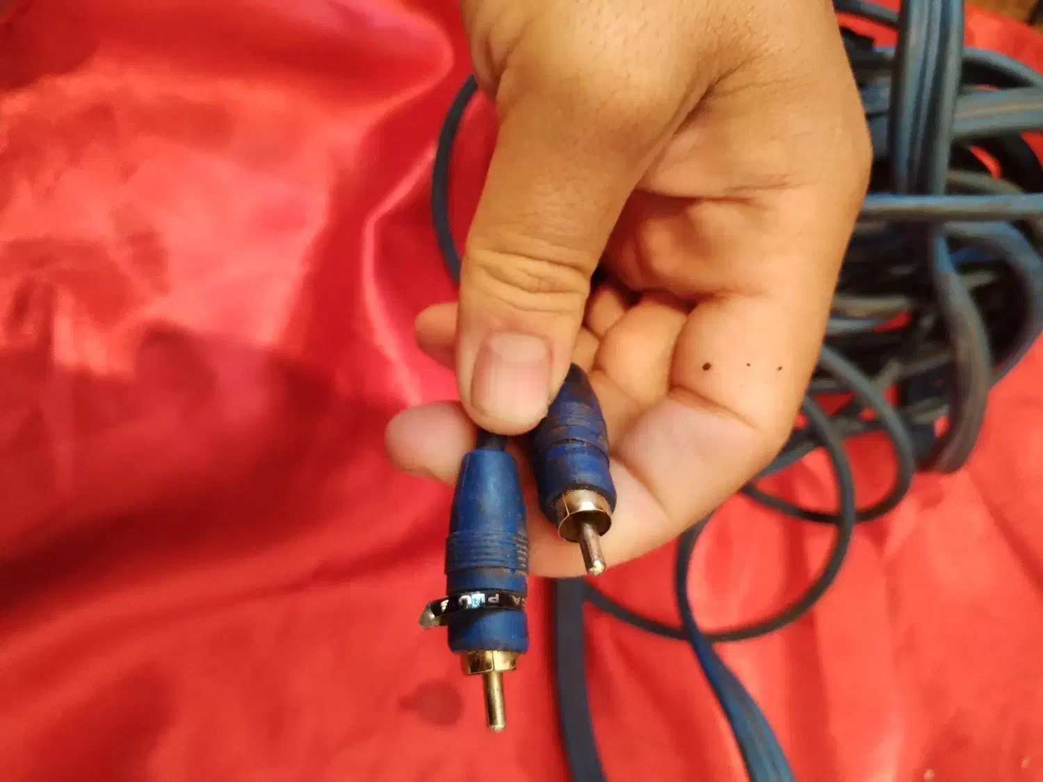 سیم کشی کامل امپلیفایر و rca|قطعات یدکی و لوازم جانبی|شیراز, گلکوب|دیوار