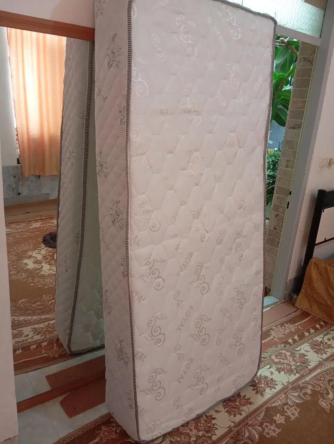 تشک تخت یکنفره رویال مدل بلریان نو|تشک تختخواب|چادگان, |دیوار