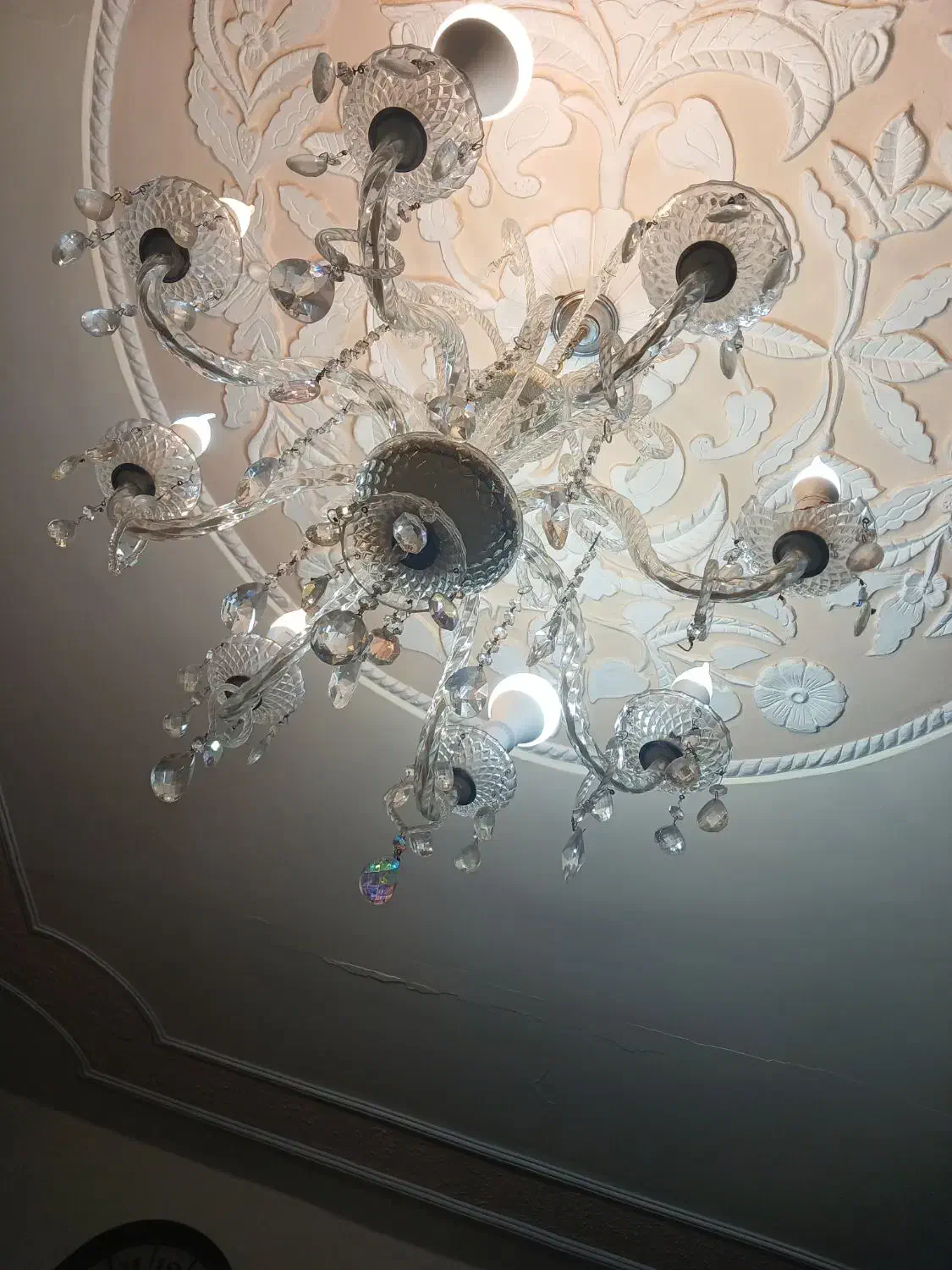 لوستر کریستالی|لوستر و چراغ آویز|تبریز, |دیوار