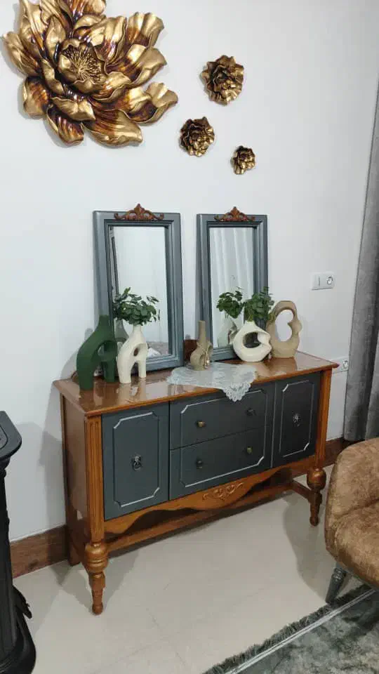 ست میز تی وی و جاکفشی و اینه کنسول درحدنو|میز تلویزیون|فسا, |دیوار