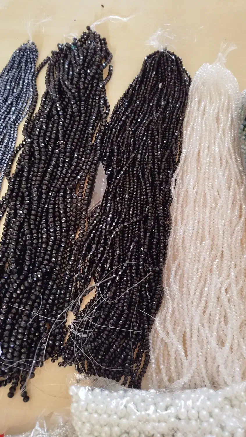 منجوق مروارید ریسه و نگین پایه دار|زیورآلات و اکسسوری|ورامین, شهرک مدرس|دیوار