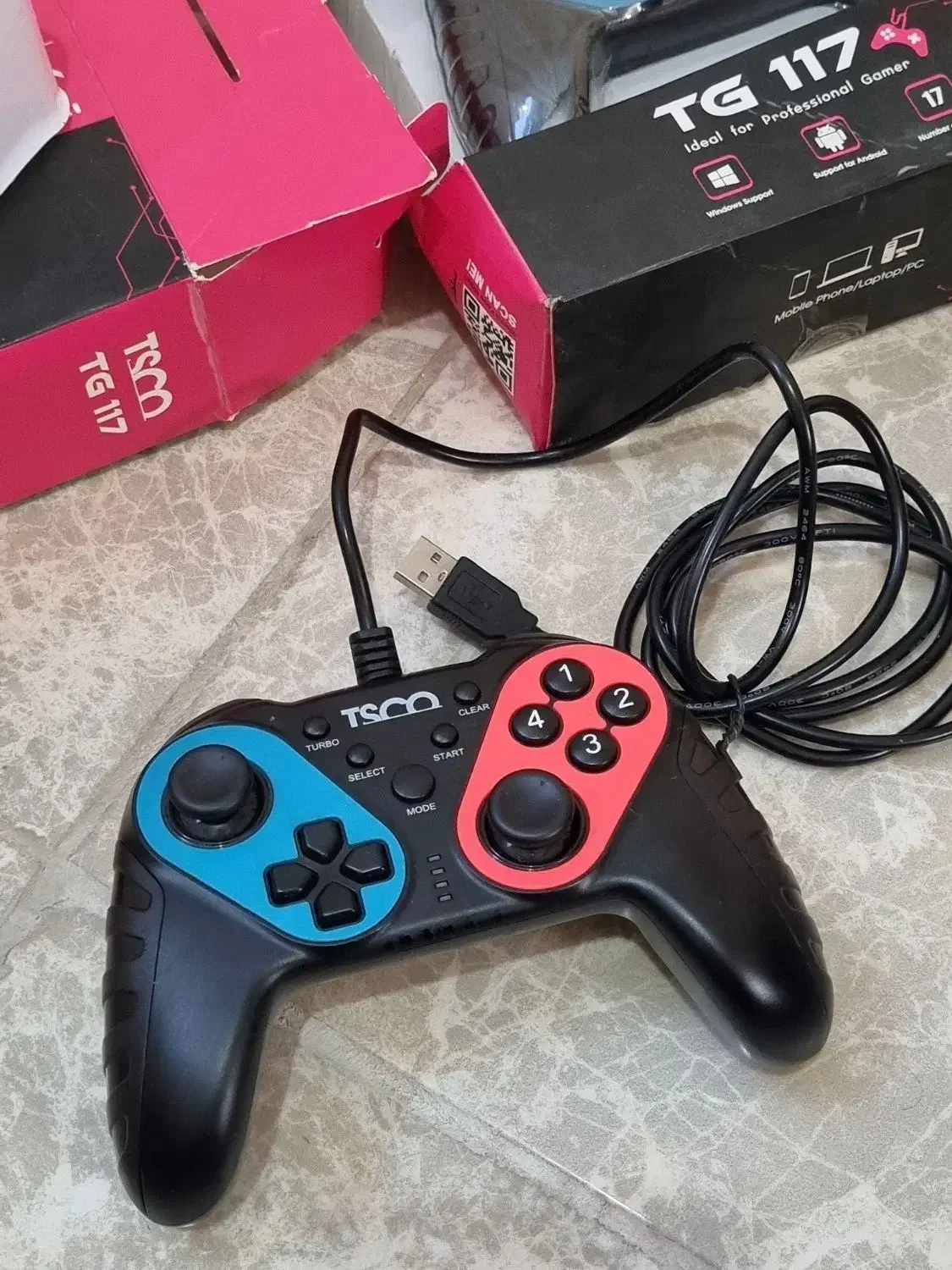 دسته بازی تسکو مدل TG117|کنسول، بازی ویدئویی و آنلاین|اصفهان, خانه اصفهان|دیوار