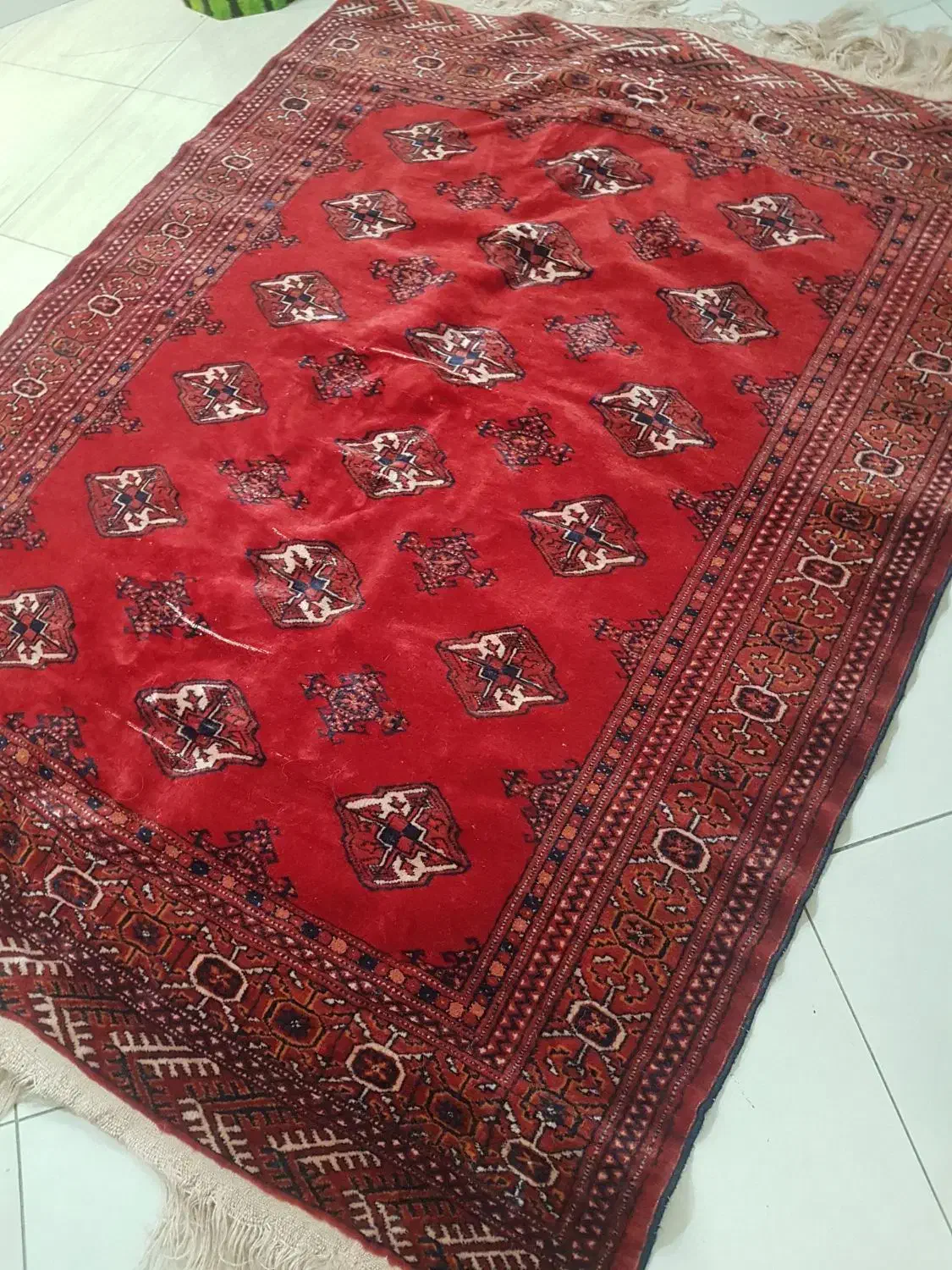 قالیچه دستبافت ترکمن|فرش|تهران, ستارخان|دیوار