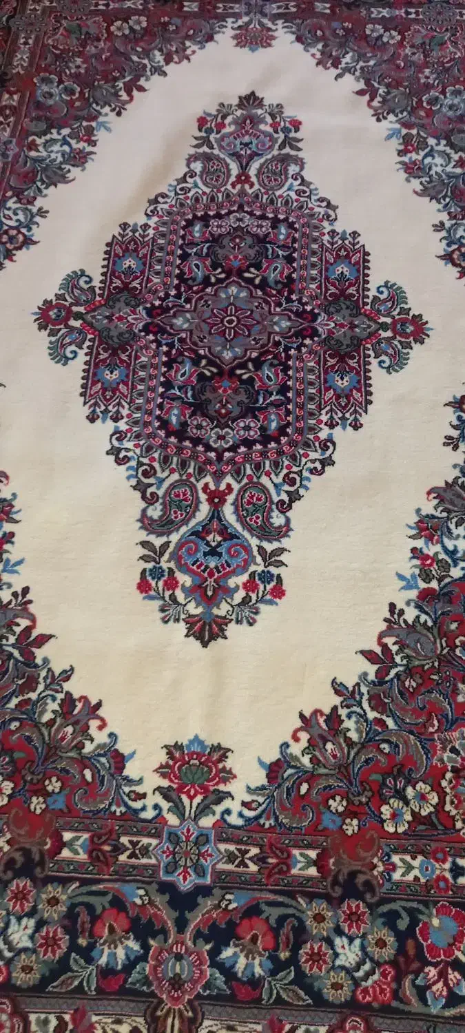 قالیچه دستباف پشمی ۱/۵×۲ بافت قم|فرش|تهران, جنت‌آباد مرکزی|دیوار