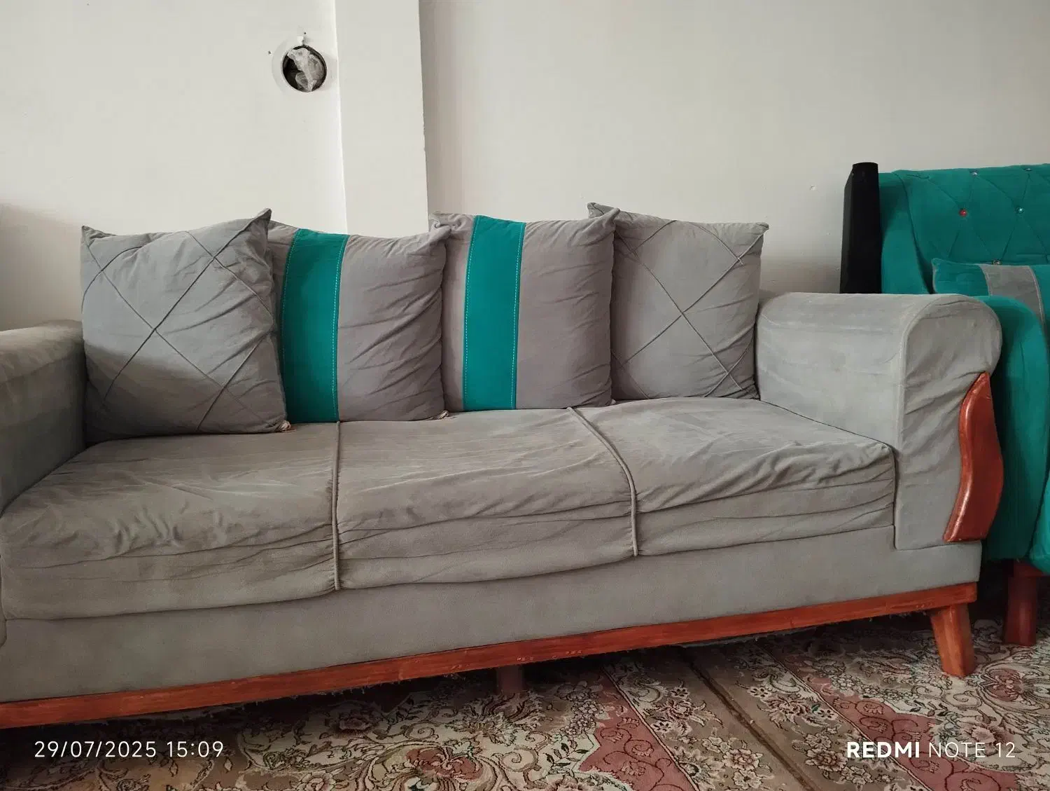 مبل هفت نفره چوب راش|مبلمان خانگی و میز عسلی|باقرشهر, |دیوار