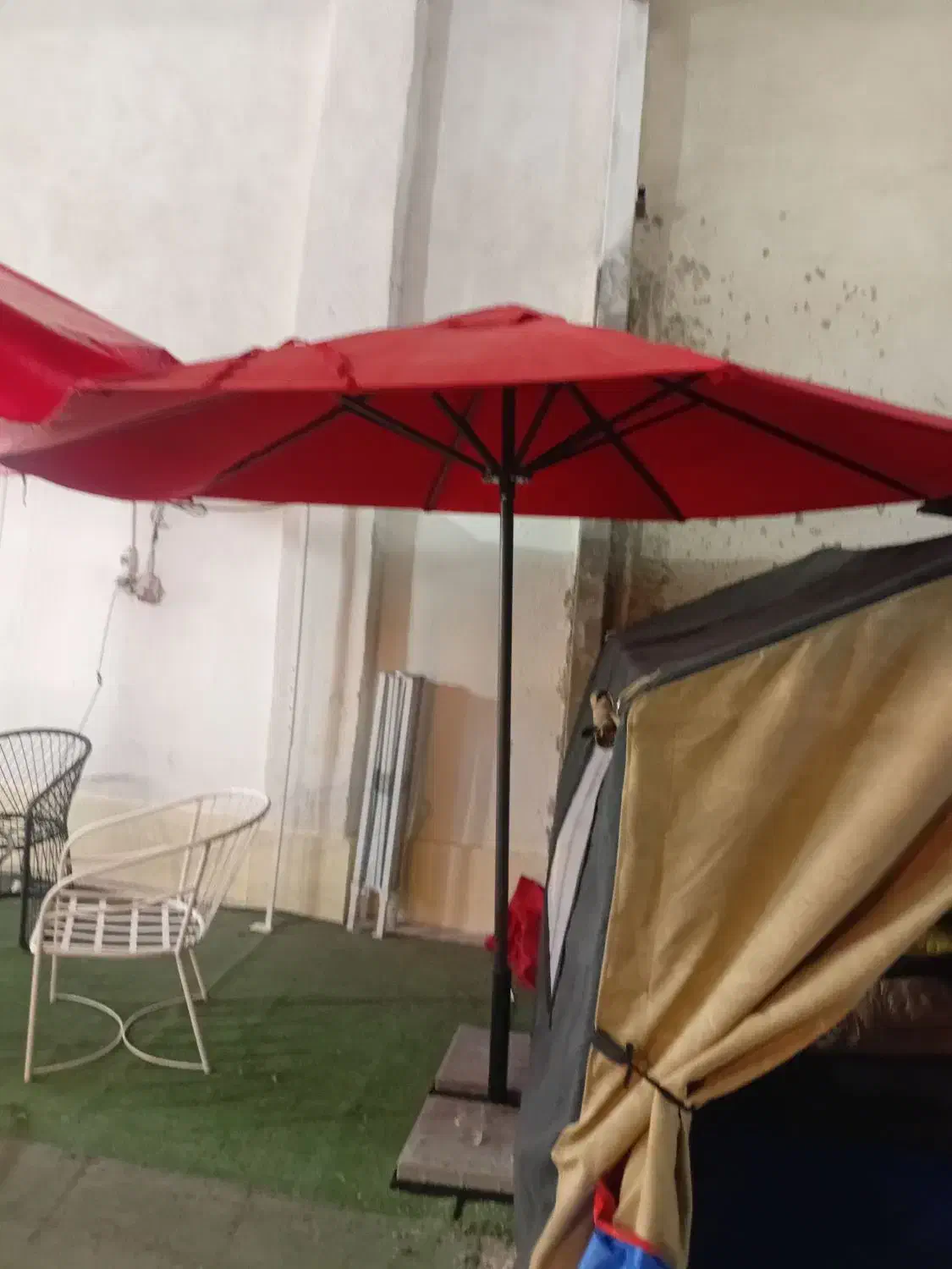 چادرچترضدآفتااب پایه وسط سایبان۴متری|کوهنوردی و کمپینگ|تهران, تهرانسر غربی|دیوار