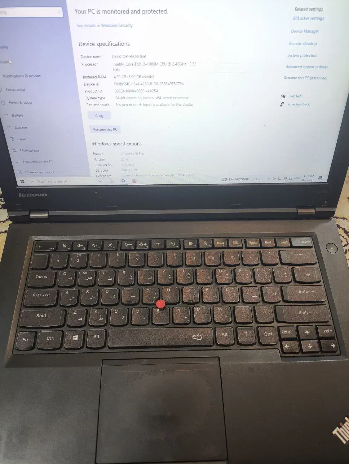 لپ تاپ اقتصادی لنوو L440|رایانه همراه|مشهد, زیبا شهر|دیوار