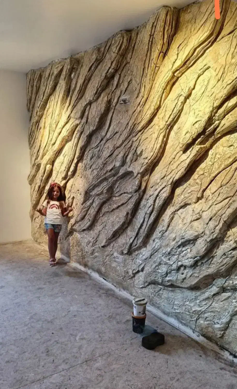 بازسازی نقاشی کاغذ کناف گچبری صخره مصنوعی اپوکسی|خدمات پیشه و مهارت|رامسر, |دیوار