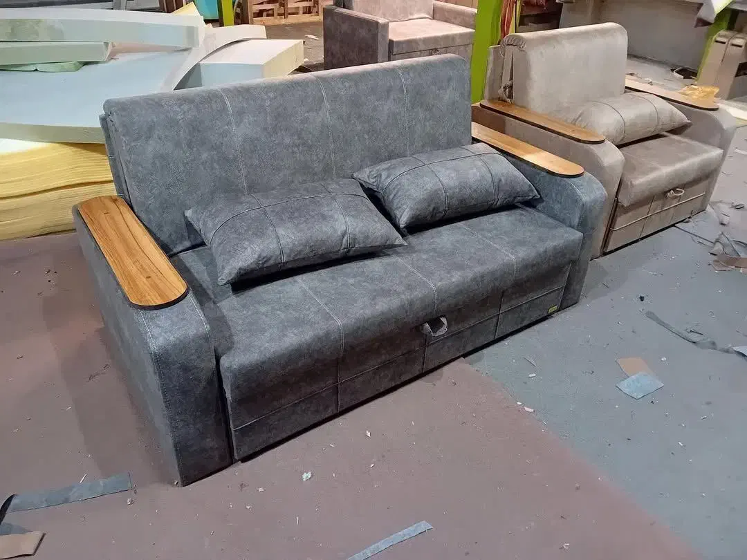 مبل تختخواب شو کم جا|تخت و سرویس خواب|رشت, چله خانه|دیوار