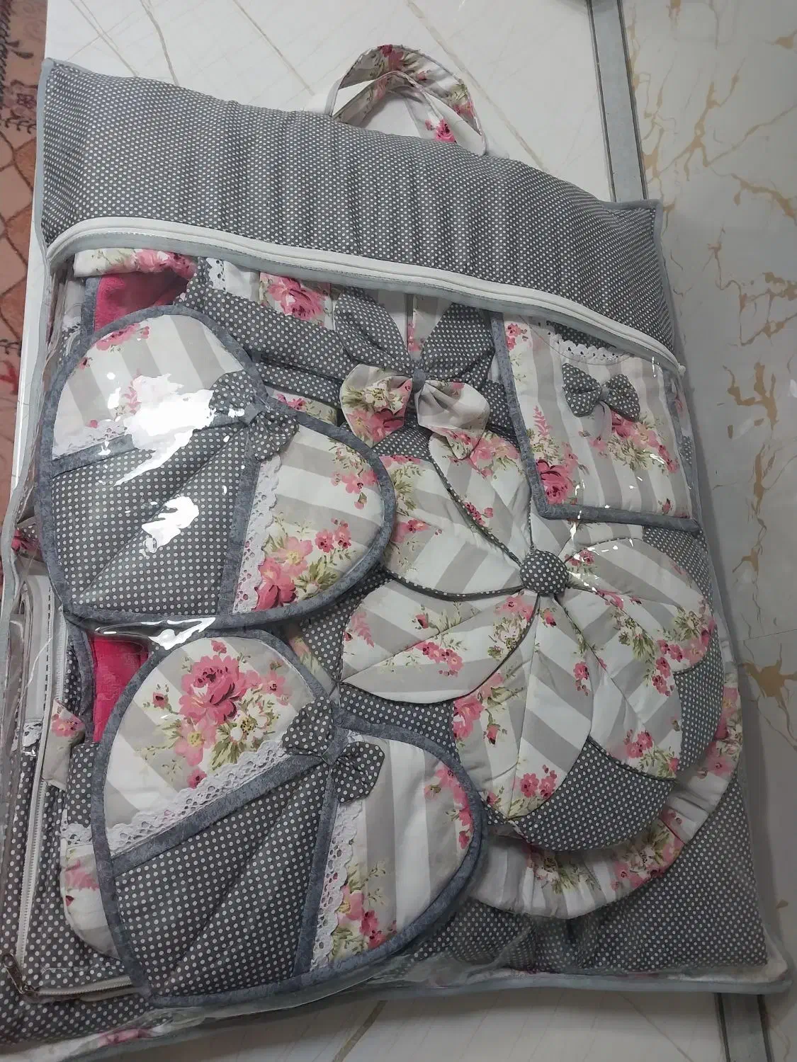 سرویس اشپزخانه پارچه ای|سفره، حوله، دستمال آشپزخانه|تبریز, |دیوار