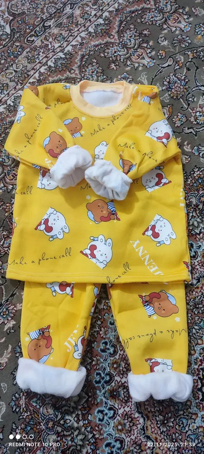 لباس کودک توکرکی بسیار نرم و ضد لک سایز 75|کفش و لباس بچه|سلماس, |دیوار