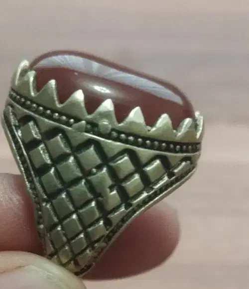 انگشتر عقیق بزرگ ،سنگین دوست داشتنی|جواهرات|همدان, |دیوار